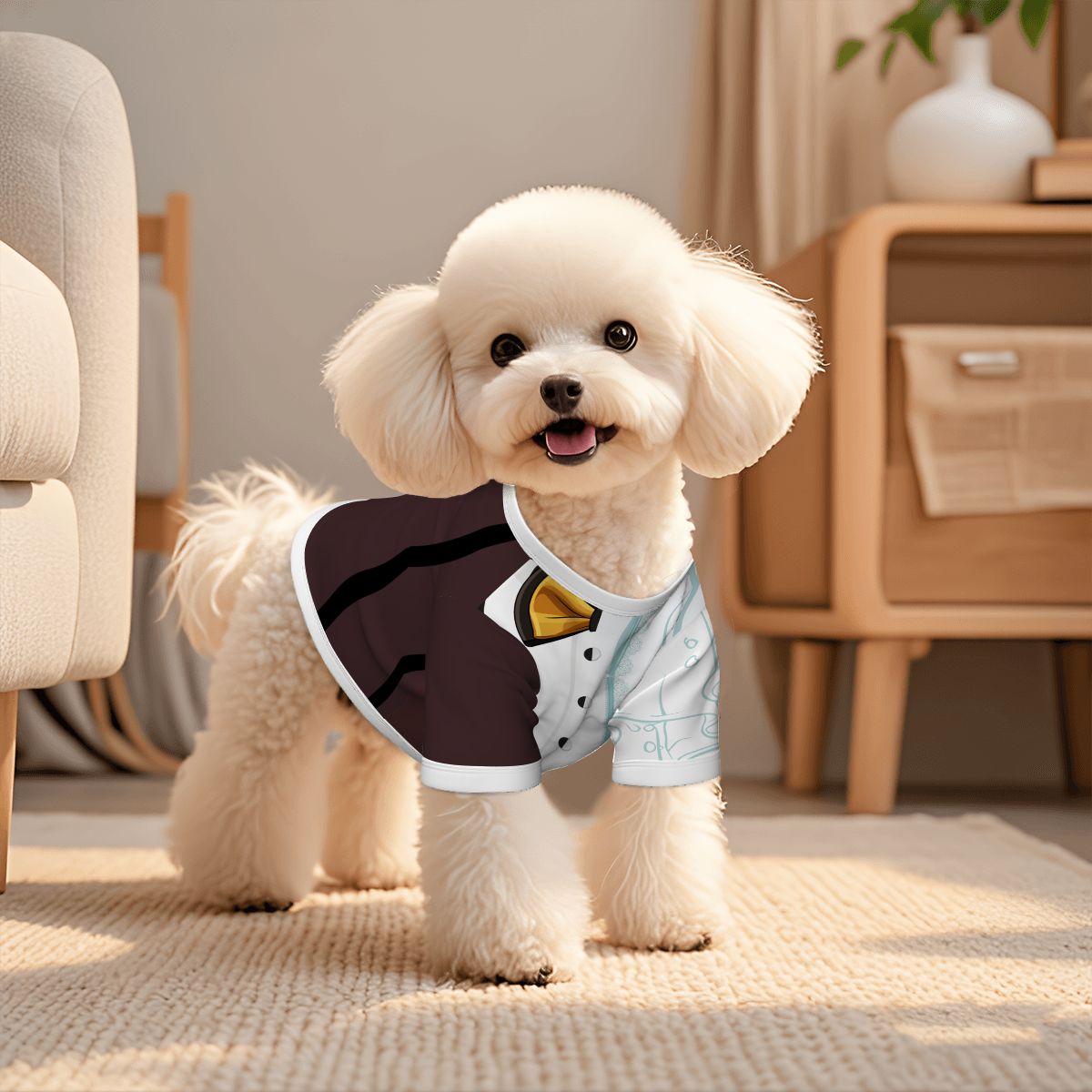 Small Dog Costume - Unique Half Tuxedo Half Wedding Dress Design