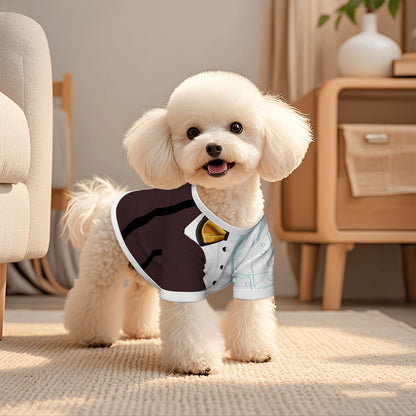 Small Dog Costume - Unique Half Tuxedo Half Wedding Dress Design