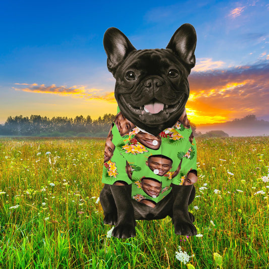 Matching Hawaiian Outfits for Pet and Human Best Friend - Shirt for Dog or Cat to show fashion while matching BFF Human, Mom or Dad