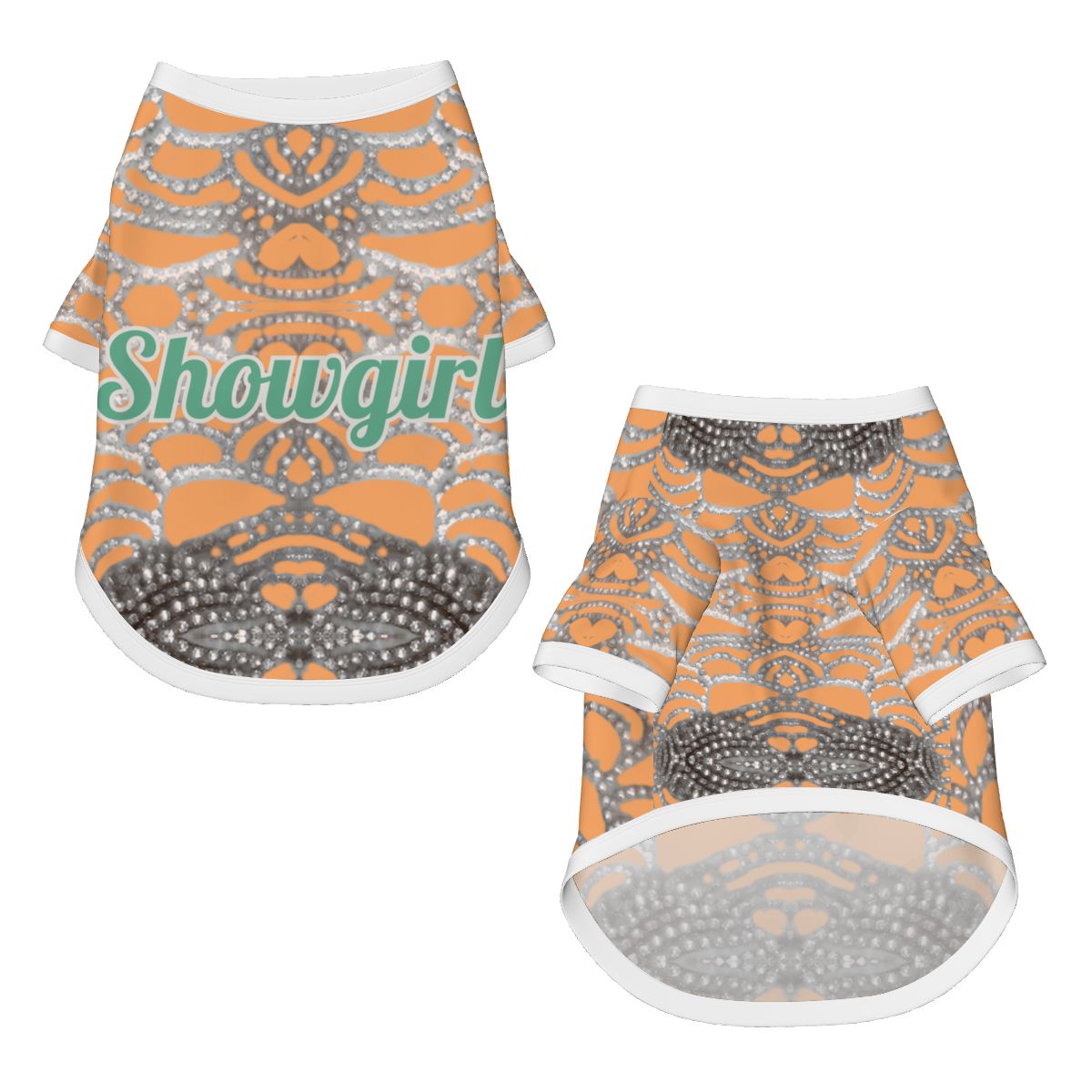 Taylor Swift Showgirl Inspired Dog T-Shirt - Bling & Rhinestone Design