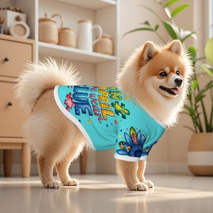 Autism Blue Hoodie for Pets & Mom's Matching Short Sleeve Tee - Awareness Set