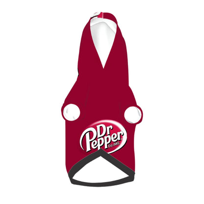 Dr. Pepper Soda Dog Hoodie - Fun & Stylish Pet Clothing, Show your support, FanArt, Fan Wear
