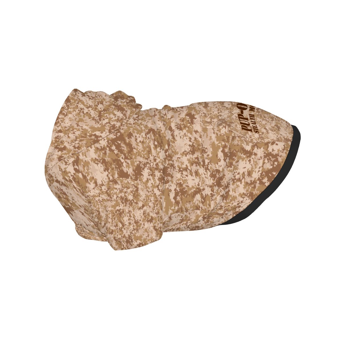 Military-Inspired Brown Camo Dog Hoodie - Stealth Mode Fashion