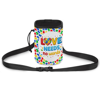 Dog & Cat Treat Pouch | Autism Awareness | Love Needs No Words Gift