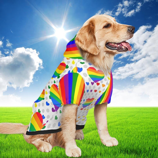 Celebrate Diversity with Pride Dog Hoodie, LGBTQ Pet Clothing, Sizes S - XXL, Great Gift for Pet Parents, gift for dog mom