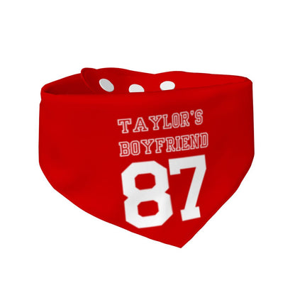 Taylor Swift and Travus Kelsey Inspired 'Taylor's Boyfriend' Jersey Bandana, Show Your Love, FanArt