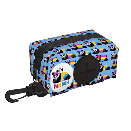 Pansexual Pride Dog Poop Bag Holder - Easy to Carry 'Pan-Duh' Design