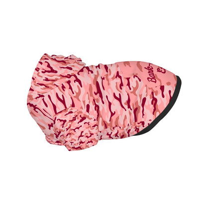 Pink Camouflage Dog Hoodie - Fun Bark-O'fage Pun Apparel