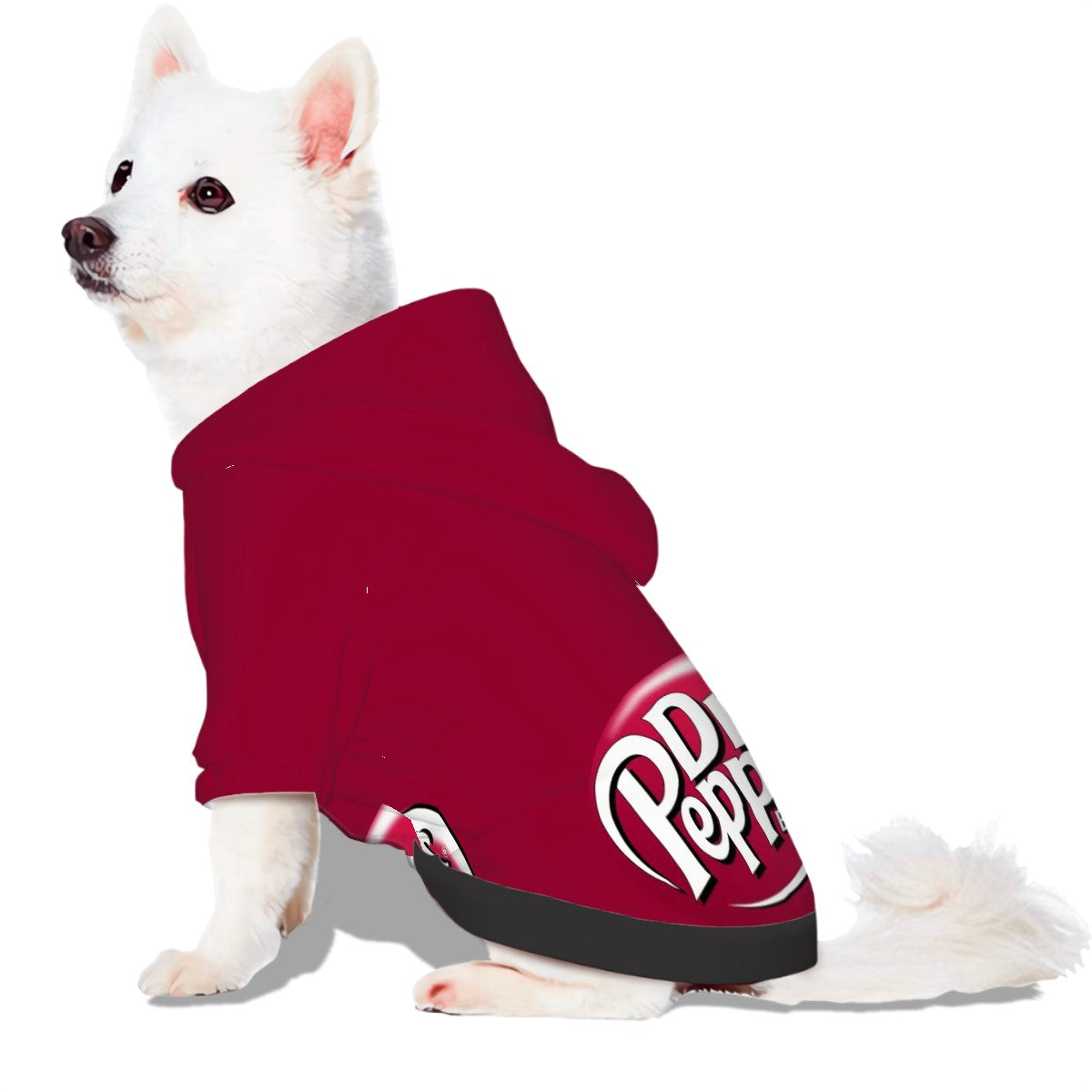 Dr. Pepper Soda Dog Hoodie - Fun & Stylish Pet Clothing, Show your support, FanArt, Fan Wear