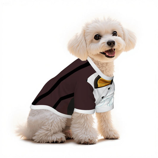 Small Dog Costume - Unique Half Tuxedo Half Wedding Dress Design