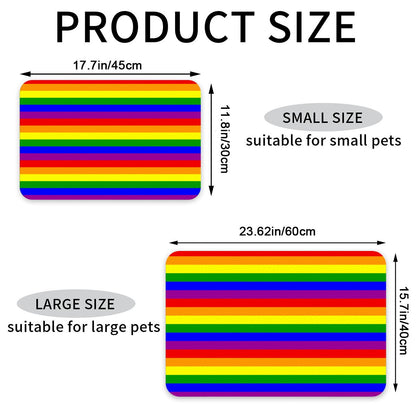 Pride Dog & Cat Feeding Mat - Stylish Placemat to Protect Your Floor