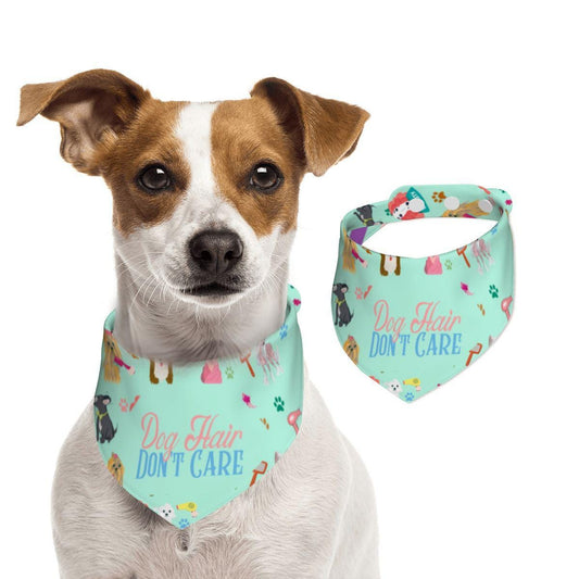 Dog Hair Don't Care Bandana for Small Dogs, Pet Neckwear, Reversible Dog Bandana, Great for Walks to the Groomer
