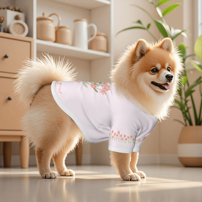 Taylor Swift Showgirl Album Inspired Dog T-Shirt, Thank You for the Flower Bouquet, cute flower Bouquet t-shirt