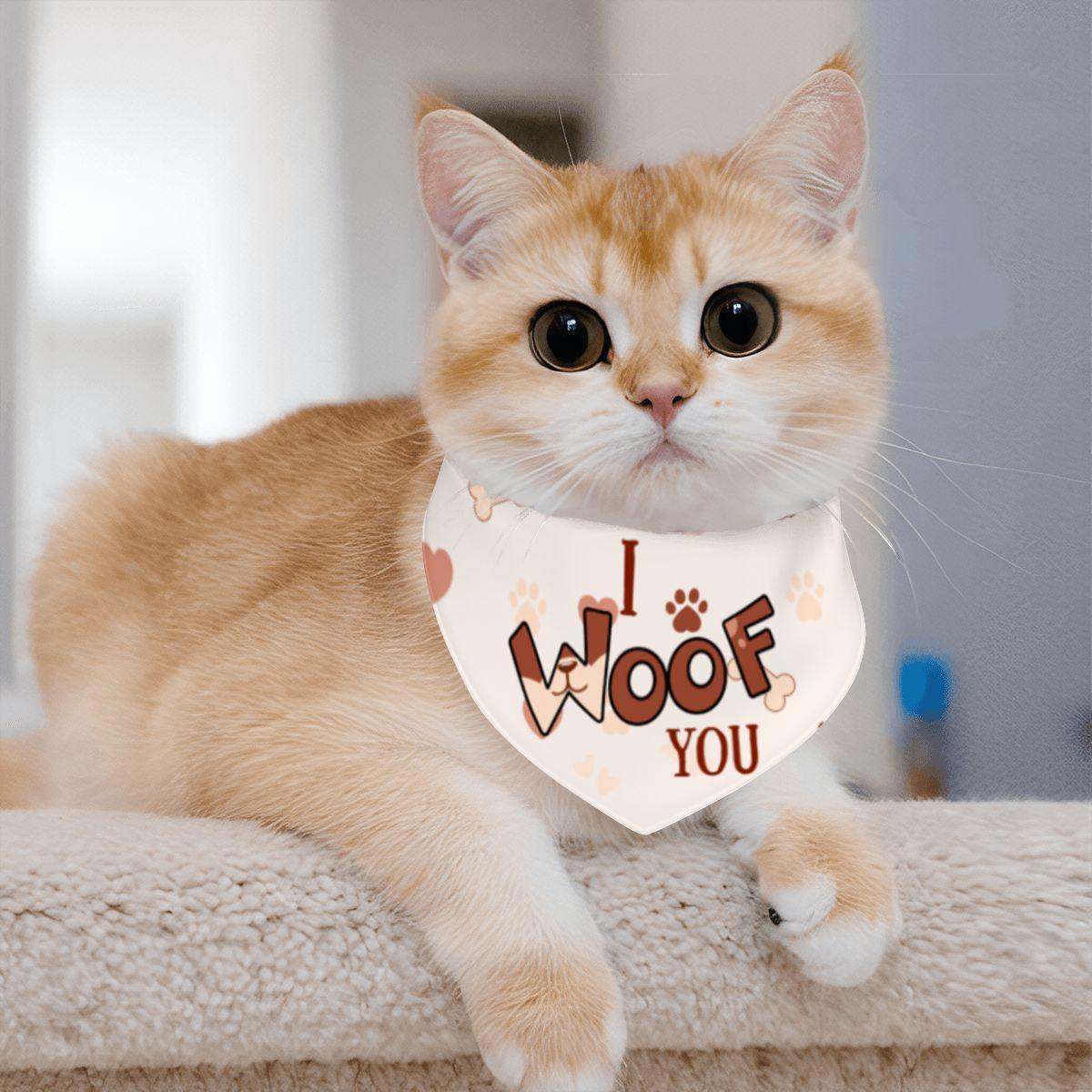 Bark in Style: Fun Bandana for Your Stylish Pup! Can’t Have Nice Things, I Woof You, Reversible Dog Bandana, Fun Bandana for Small Dogs,