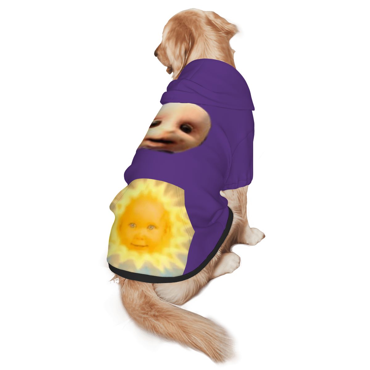Dog Costume Hoodie for Teletubbies Fan - Pet Apparel, Tinky Winky Purple Teletubby Costume, for Halloween or Everyday Cosplay, A Must Have Retro Design