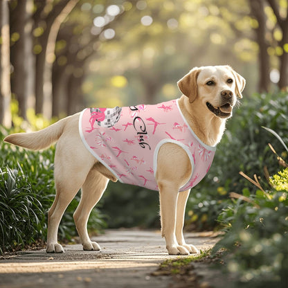 Trendy Dog Tank Top: Pink Pony Club & Disco Ball Design, Chappell Roan celebrate,
