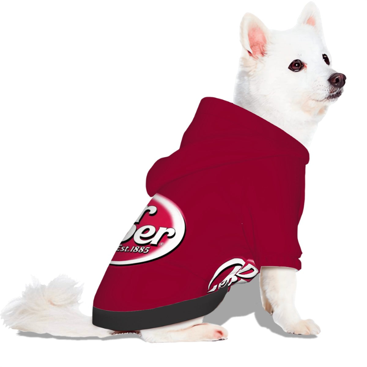 Dr. Pepper Soda Dog Hoodie - Fun & Stylish Pet Clothing, Show your support, FanArt, Fan Wear