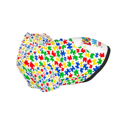 Dog Hoodie for Autism Awareness | Love Needs No Words Design