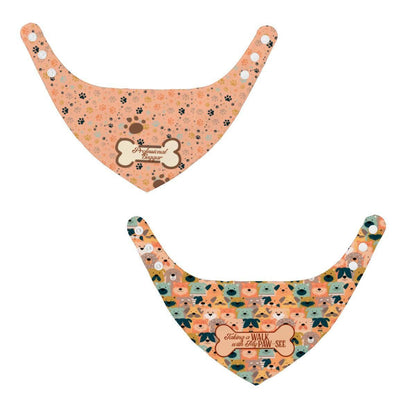 Funny Small Dog Bandana - Professional Beggar Design, Walking with My Paw-see fashion attire for the  Village, getting a Pup Cup, Must Have