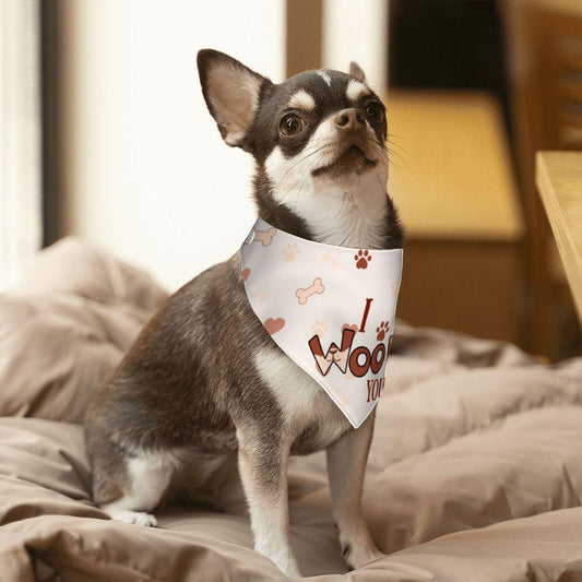 Bark in Style: Fun Bandana for Your Stylish Pup! Can’t Have Nice Things, I Woof You, Reversible Dog Bandana, Fun Bandana for Small Dogs,