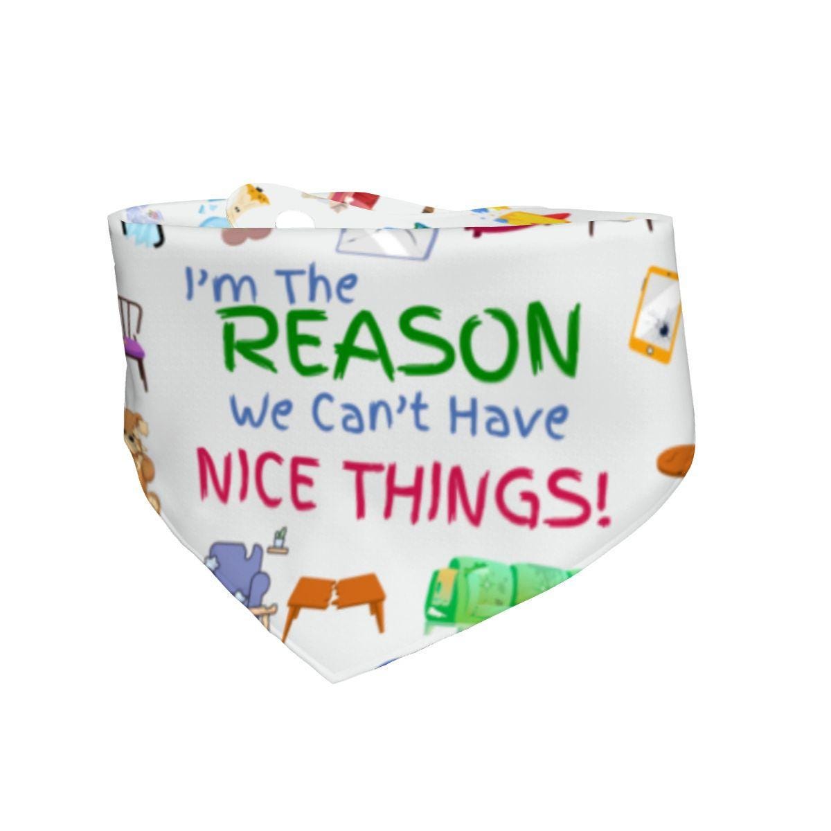 Bark in Style: Fun Bandana for Your Stylish Pup! Can’t Have Nice Things, I Woof You, Reversible Dog Bandana, Fun Bandana for Small Dogs,