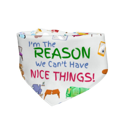 Bark in Style: Fun Bandana for Your Stylish Pup! Can’t Have Nice Things, I Woof You, Reversible Dog Bandana, Fun Bandana for Small Dogs,