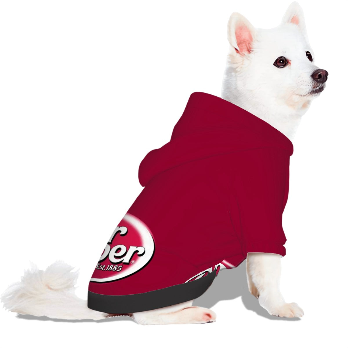 Dr. Pepper Soda Dog Hoodie - Fun & Stylish Pet Clothing, Show your support, FanArt, Fan Wear