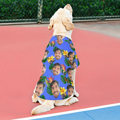 Custom Photo Print Hawaiian Shirt Set for Pet and Owner - Matching Outfits for Human and their BFF Pets, Stylish, Fashionable, Fun