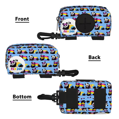 Pansexual Pride Dog Poop Bag Holder - Easy to Carry 'Pan-Duh' Design