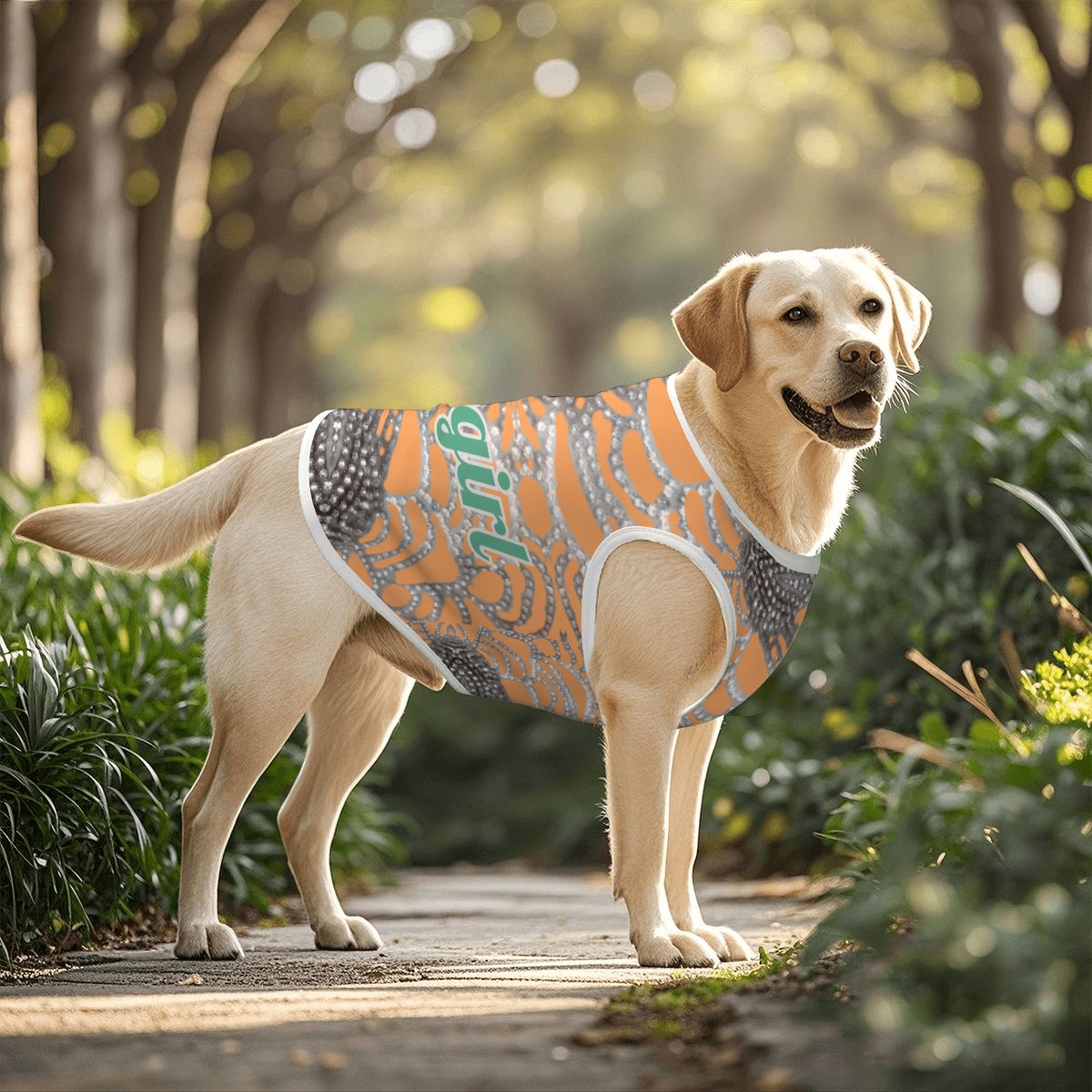 Stylish Large Dog Tank Top - Taylor Swift Inspired Showgirl Album Design with Rhinestone look