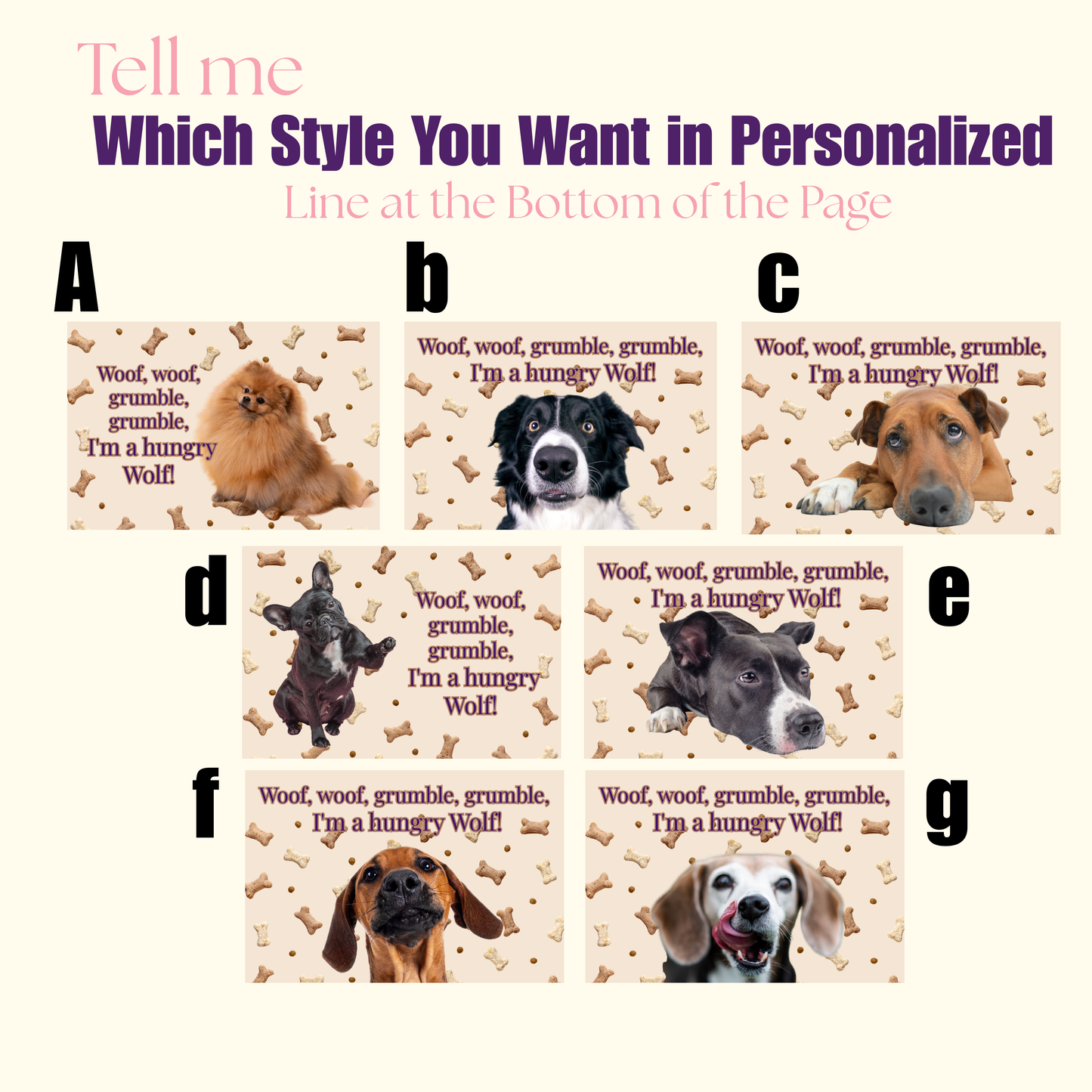 Funny Dog  Face Food Placemat - Food Mat to Keep Floors Clean, & Dog Choices, So FUN