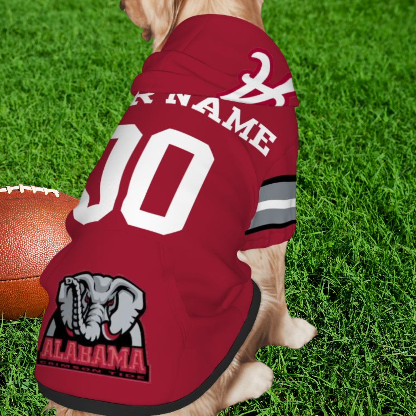 Alabama Crimson Tide Pet Jerseys - Custom Dog & Cat Sports Gear for Tailgating Fun