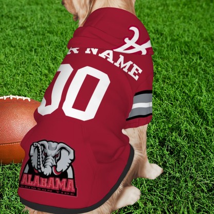 Alabama Crimson Tide Pet Jerseys - Custom Dog & Cat Sports Gear for Tailgating Fun