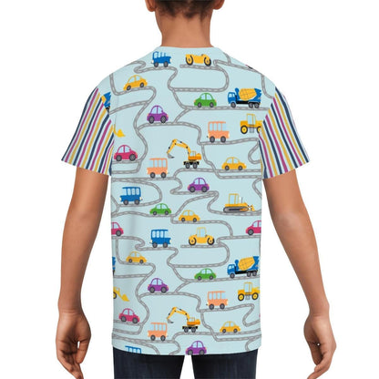 Cute Matching Set for Kids and Dogs, Fun Car Theme Kids T-Shirt , school Shirt, road trip fun