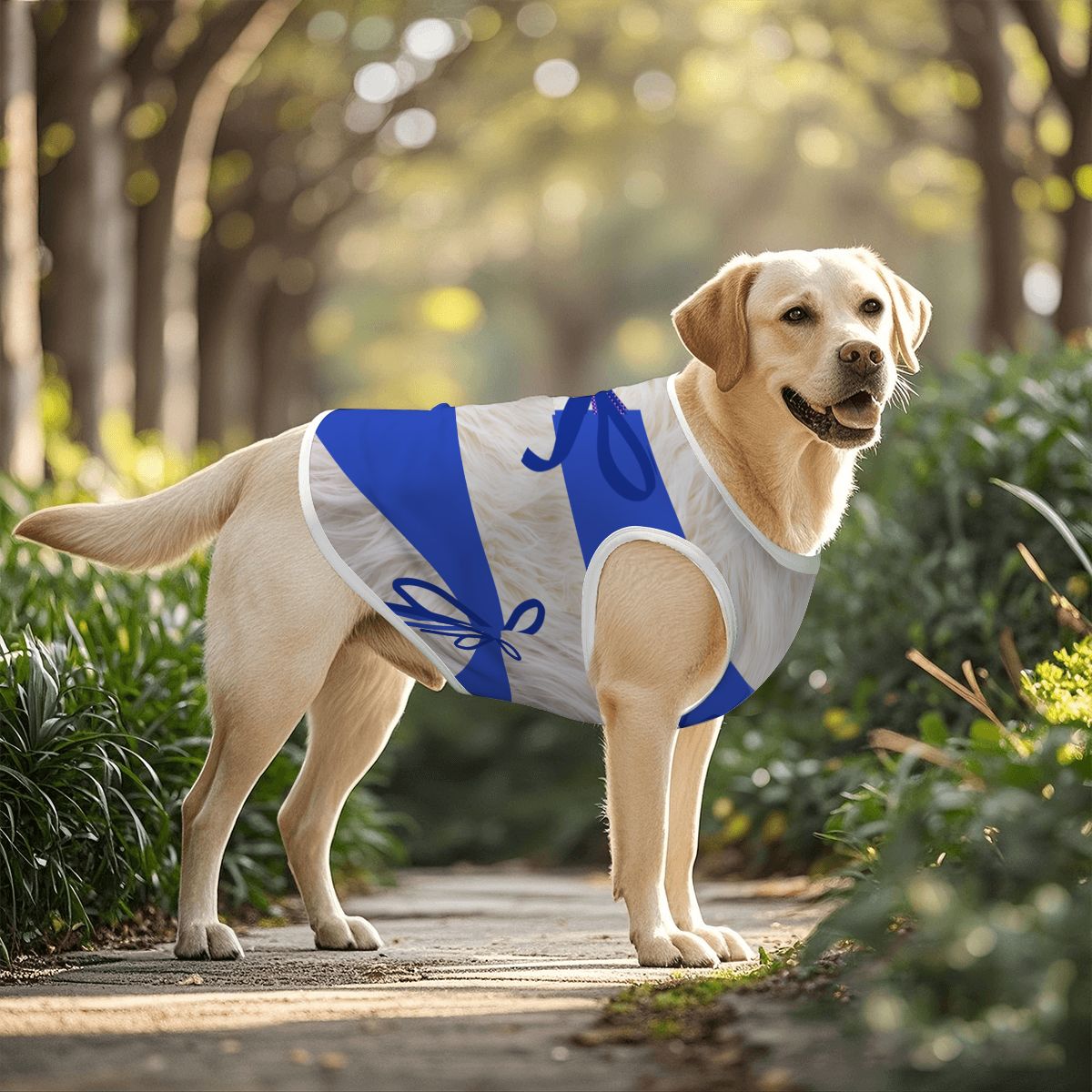 Adorable Blue Dog Swimsuit - One-Piece Tank Top Beachwear, WHITE FURRY Friend Cosplay or beach wear, Halloween