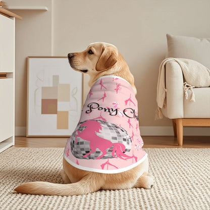 Trendy Dog Tank Top: Pink Pony Club & Disco Ball Design, Chappell Roan celebrate,