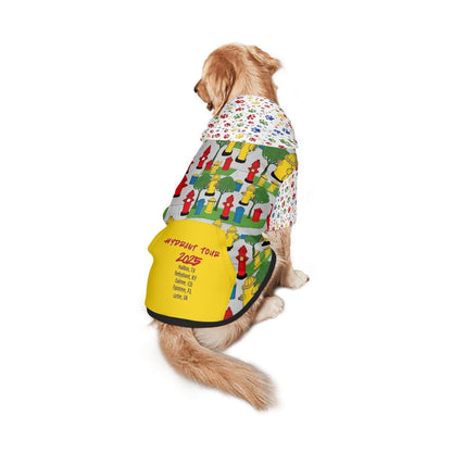 Unique Dog Hoodie: Fire Hydrants & Concert Tee Vibes, List of Sites for Concert or Favorite Places to Visit, Perfect Gift for Fathers day