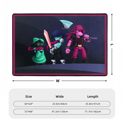 Deltarune Video Game Rug - Fantasy Decor for Bedroom & Gameroom