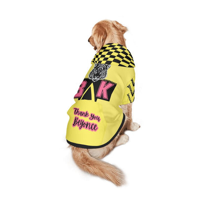 Thank You Beyonce Fashionable Yellow Hoodie Designed for Your Dog and Her next Concert Attire, Designed Yellow Hoodie of Beyonces