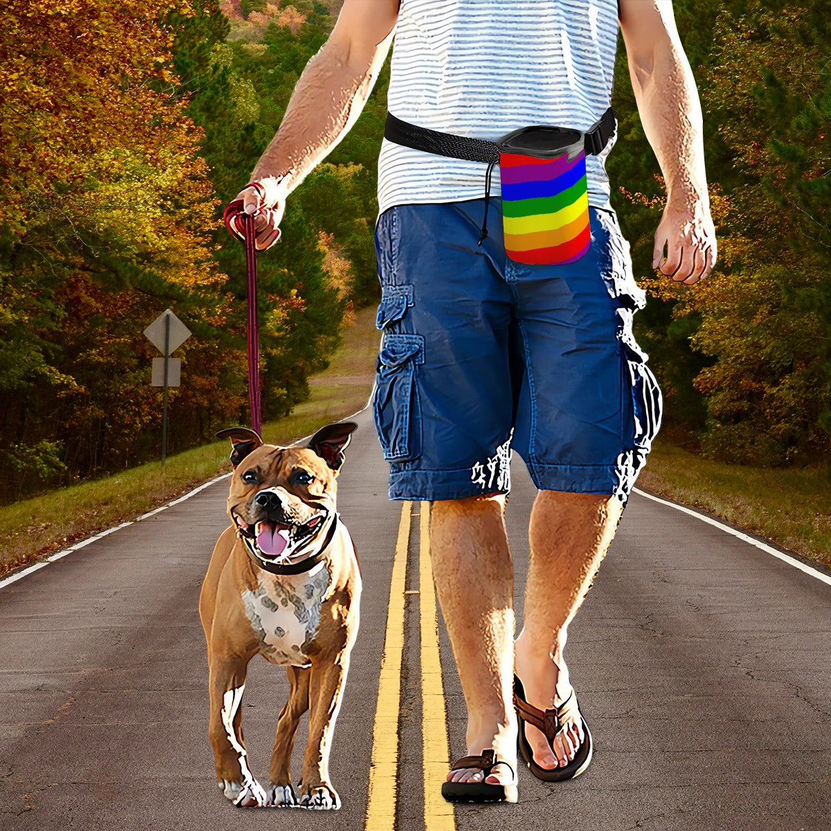 Gay Dog?  Over here, Prime Theme Pet Treat Carrier with Long Strap - Perfect for On-the-Go
