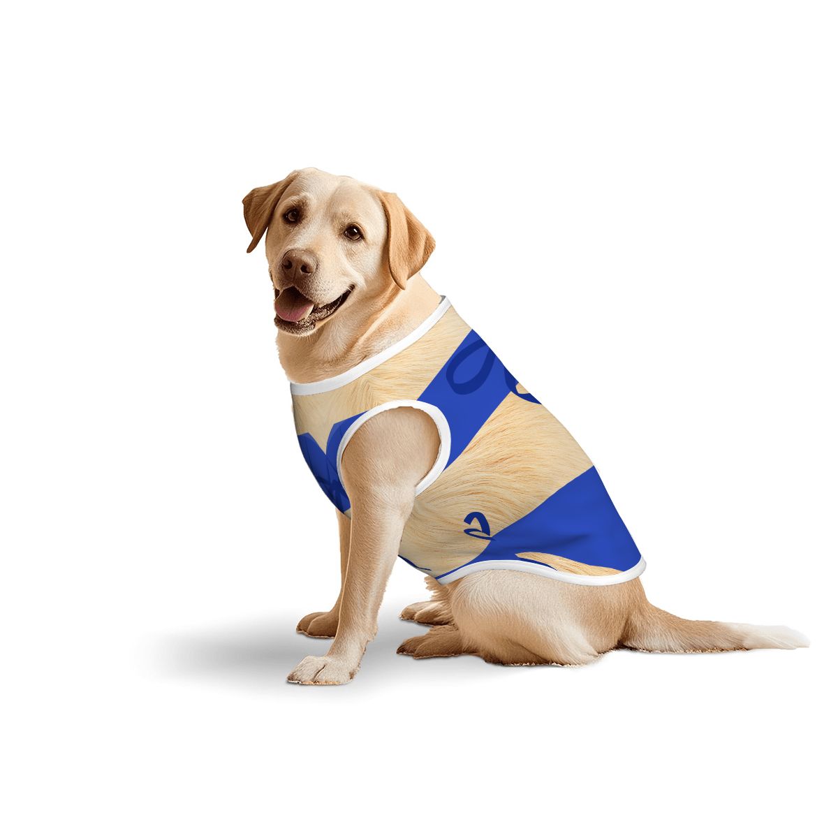 Blue Dog Bikini Costume -BEIGE FUR Perfect for Beach Days and Pool Parties, Stylish Summer Fun, Let's Get going
