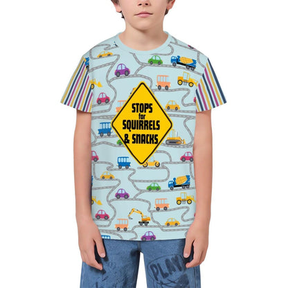 Cute Matching Set for Kids and Dogs, Fun Car Theme Kids T-Shirt , school Shirt, road trip fun