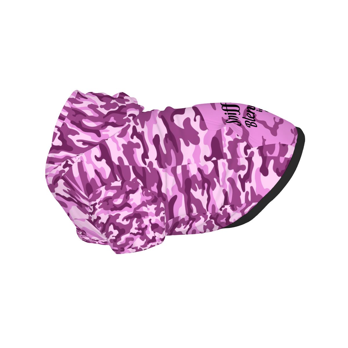 Blending in Style: Purple Camo Doggy Hoodie for Trendy Tails, Pruple Camouflage