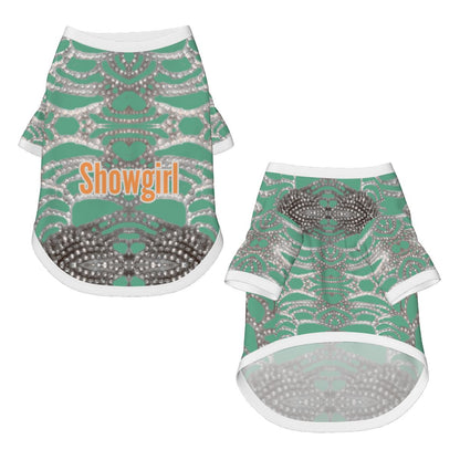 Showgirl Costume Dog Shirt, Taylor Swift Inspired Blingy Rhinestone Design, Your Dog is on Stage Everyday With this Design