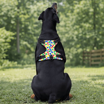 Autism Awareness Dog Harness Puzzles - Random Designs for Fun