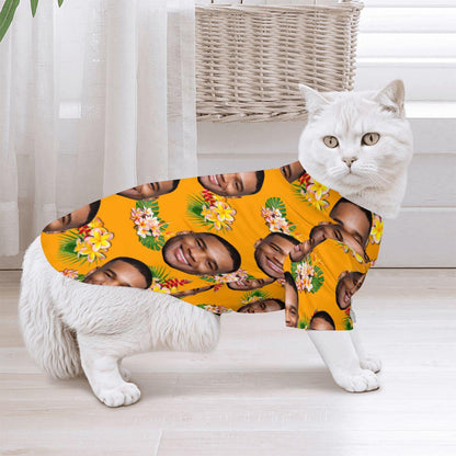 Pet Hawaiian Shirt with his BFF Pictured, For Dog or Cat, Get the Human Matching shirt in the Same Etsy Store, Make a Stylish Statement
