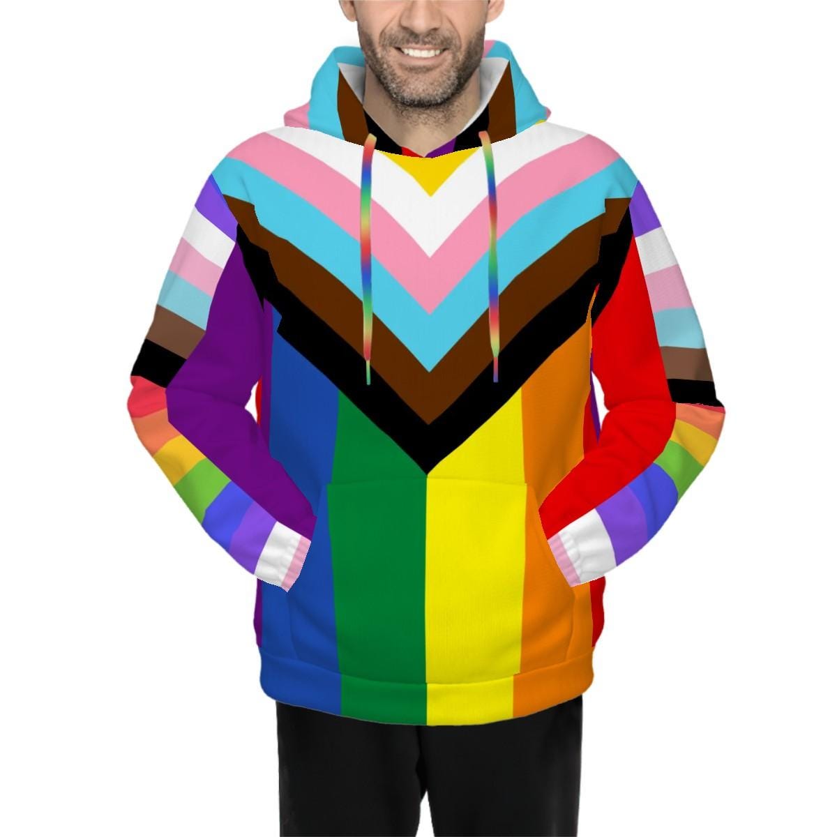 Matching Dog and Owner Hoodies, Unisex sweatshirt to wear to Pride or Shopping, Pride Flag Gift, Pups Hoodie available in this store