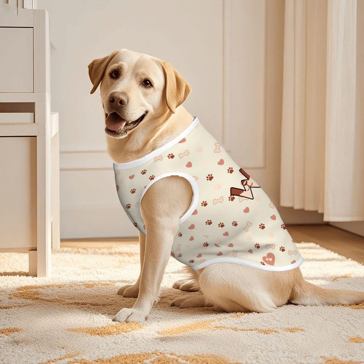 Puppy Love Tank Top - I Woof You Dog Shirt, Stylish Dog Top, Show Your Love, Tank Top to Wear out in the Summer,