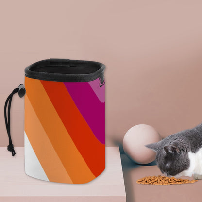 You Have a Lesbian Pooch?  Here's the Treat Carrier for You. Adjustable Long Strap Pet Treat Carrier - Spill-Proof Design for Happy Tails!