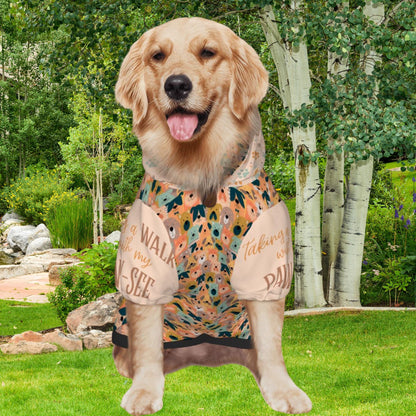Taking Walks with My Paw-See, Large Dog Hoodie, Fashionable for Dog Parks and Running with Parents and Family, Great Gift for Dog Lovers
